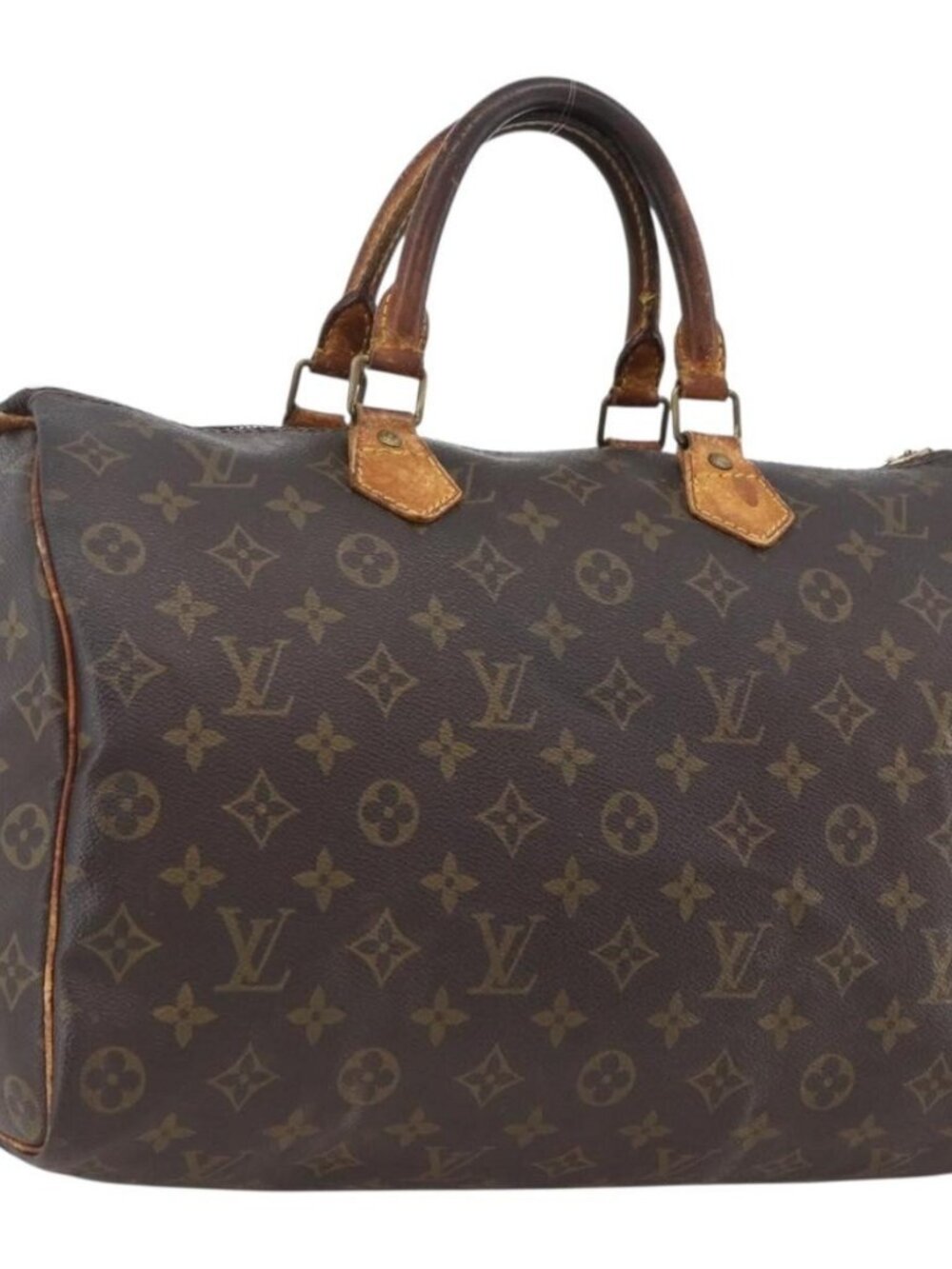 LOUIS VUITTON Monogram Speedy 35 Hand Bag M41524 LV Auth bs32224